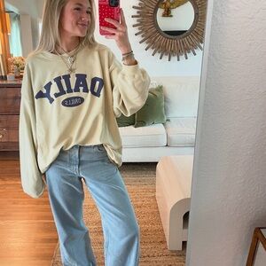 Daily Dallas Oversized Sweatshirt - Cream